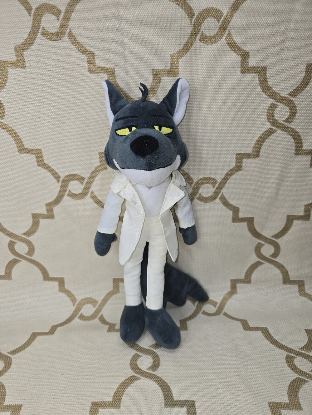 The Bad Guys Movie Series 2 Mr. Wolf Plush 15" With Jacket Stuffed Animal Rare